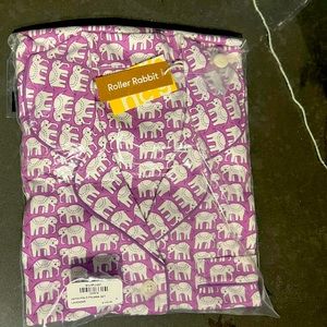 NWT Roller Rabbit Hathi lavender elephant pajamas